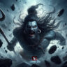 angry Shiva the destroyer