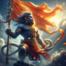 bajrangbali flag image