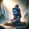 calm shiva baby morning image