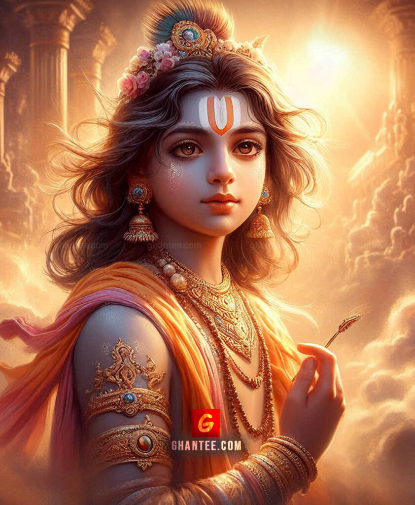 comely krishna bright image