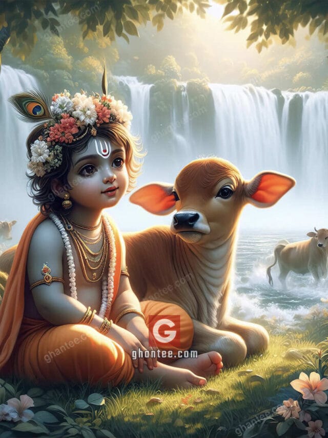 8K Ultra HD Lord Krishna with Sudarshan Chakra Wallpaper – Divine Power ...
