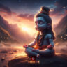 cute lord shiva night image