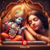 krishna idol with mira bai