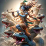 krishna on kalia naag