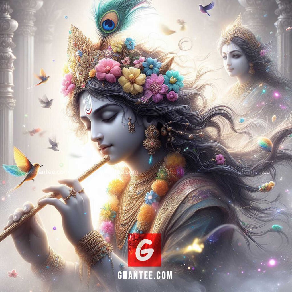 krishna plays the flute only for radha