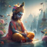 little krishna at peace