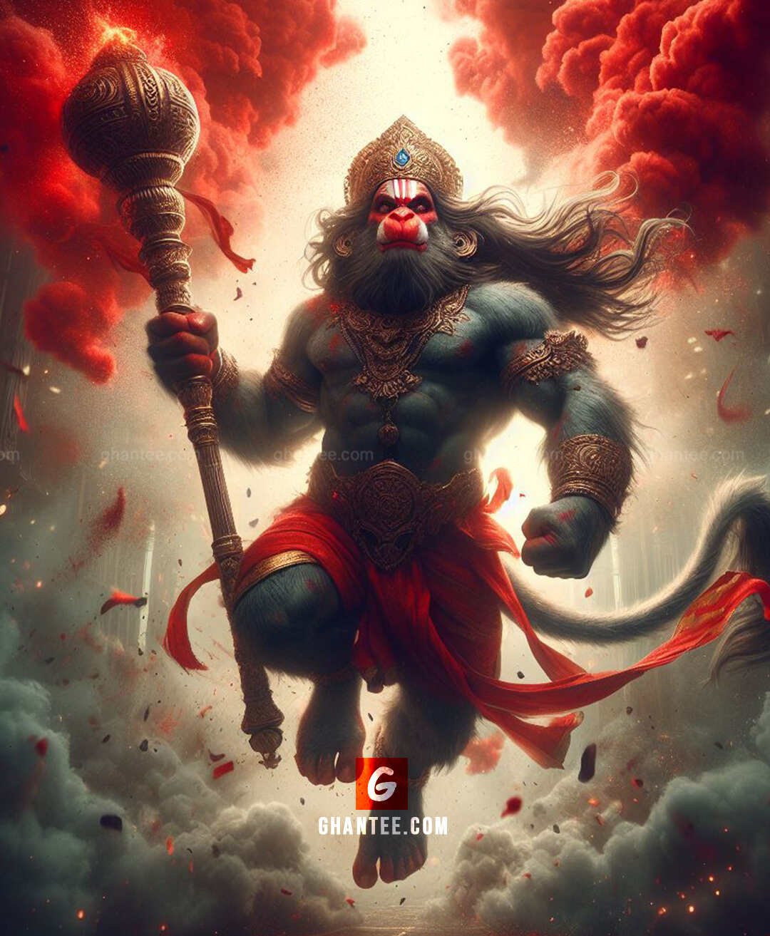 lord hanuman action image 1080p