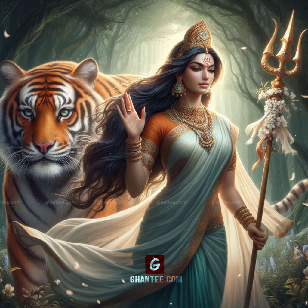 maa with her tiger