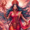 mata rani wielding the trident
