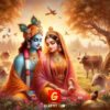 lord krishna with radha images