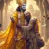 shri krishna with friend sudama