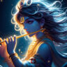 soothing krishna night image HD