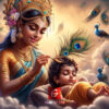 yashoda maiya with sleeping kanha