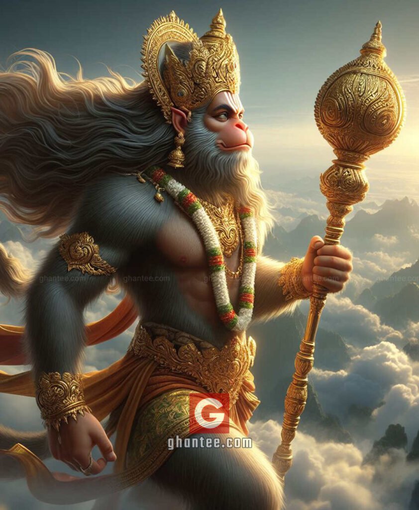 bahubali hanuman ji powerful morning image