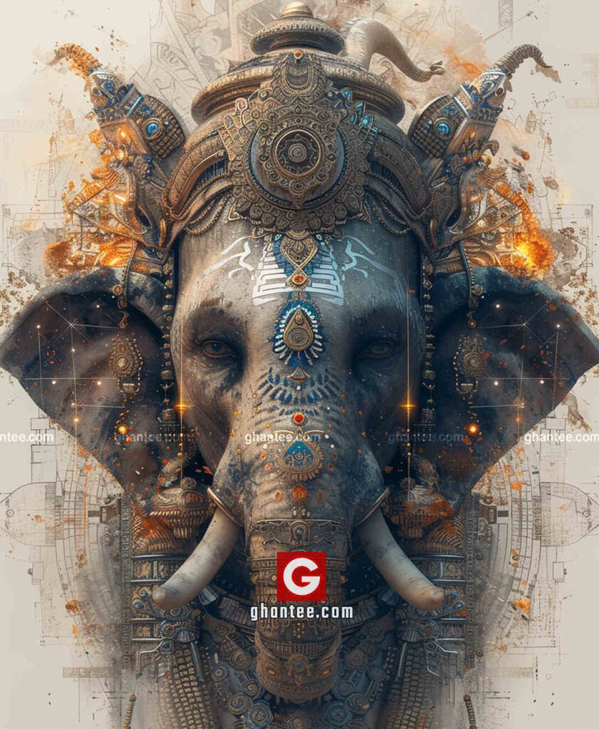 ganpati ji ki photo poster style