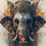 ganpati ji ki photo poster style