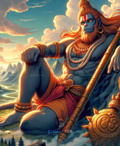 lord hanuman epic night image 1080p - ghantee