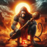 powerful lord hanuman attitude image