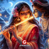 radha krishna digital painting