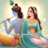 radha krishna cute 2d image