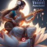 happy vasant panchami image with sharda maa