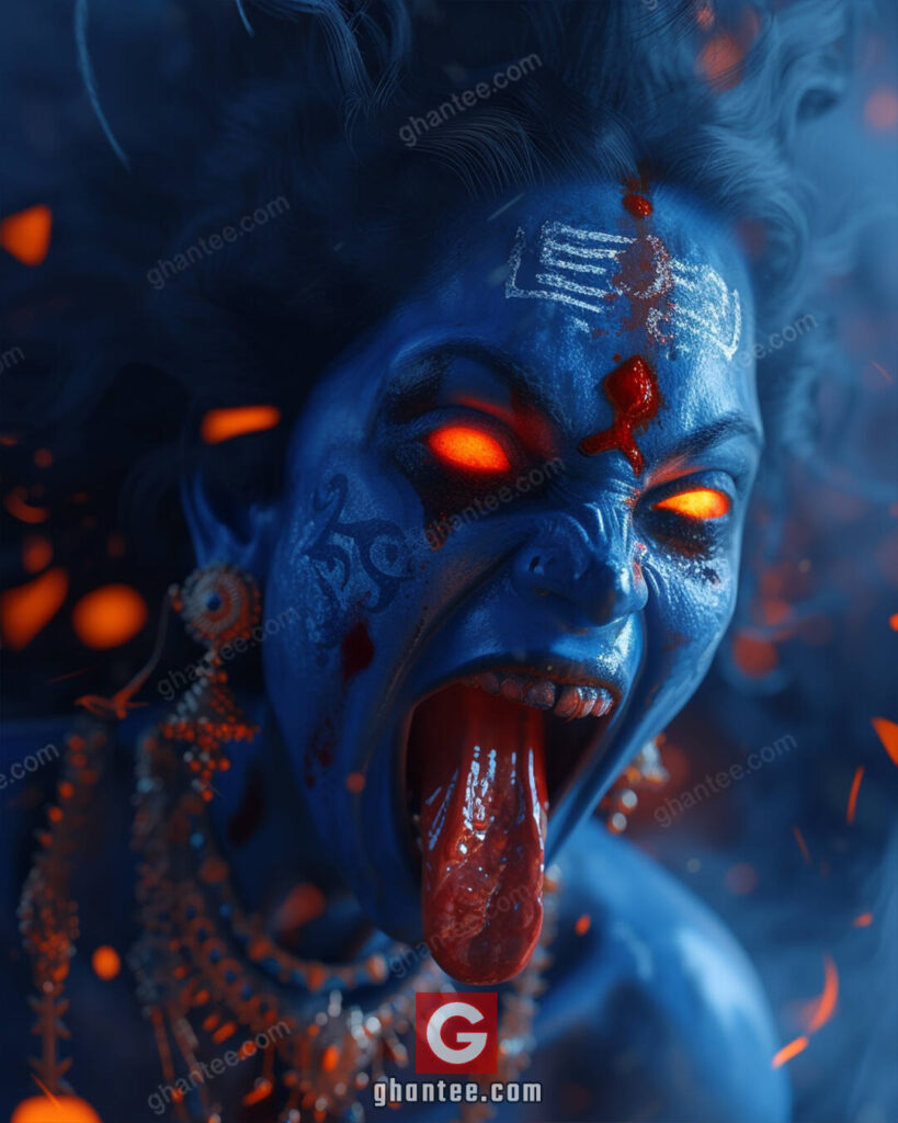 maa kali fierce night image