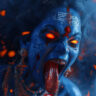maa kali fierce night image