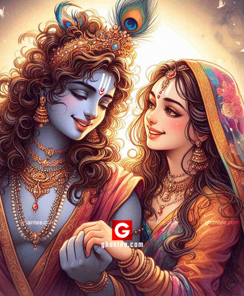 unreal radha krishna HD image