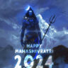 blue shiva happy mahashivratri image
