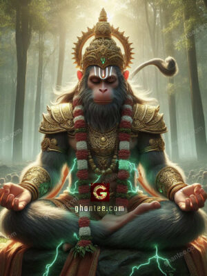 hanuman ji powerful meditation image - thumbnail