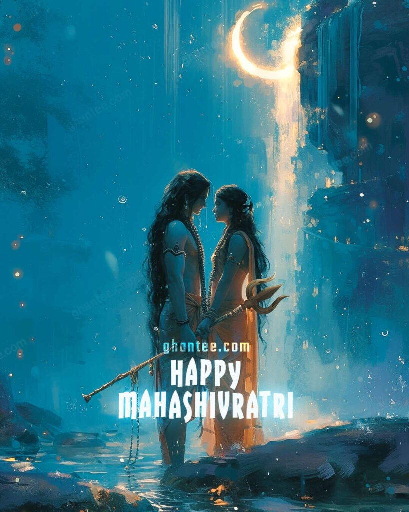 shiv parvati happy mahashivratri image