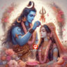 shiv parvati marriage image