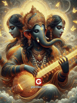 ganesh ji with riddhi siddhi