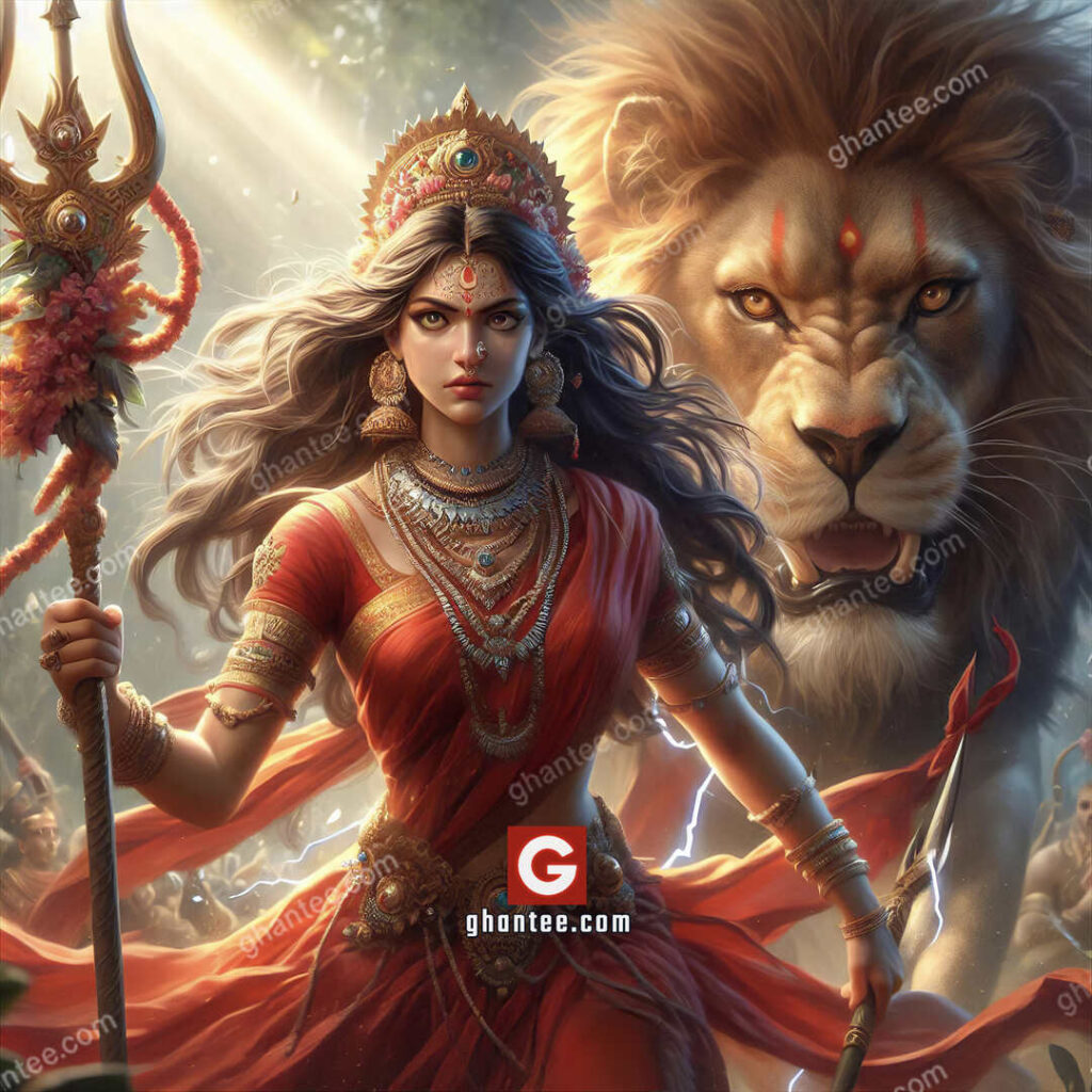 powerful durga mata HD wallpaper