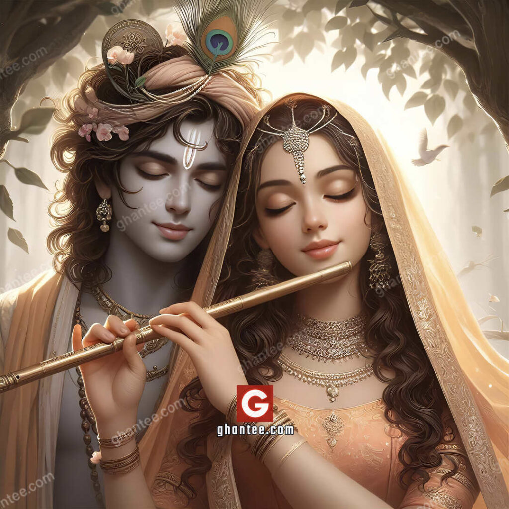 romantic radha krishna image 4k