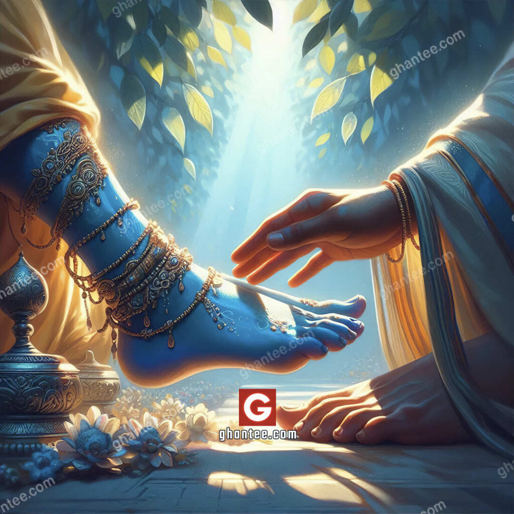 shri krishna charan sparsh 4k image