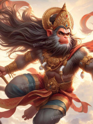 flying hanuman laptop wallpaper