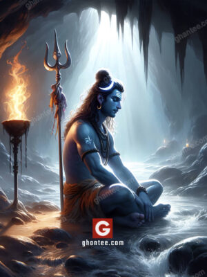 lord shiva in dhyan 4k image