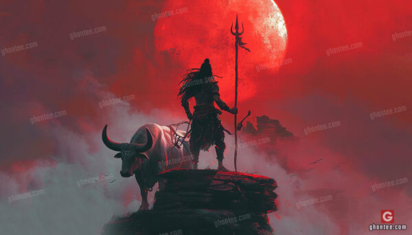 mahadev with nandi HD wallpaper for pc - ghantee