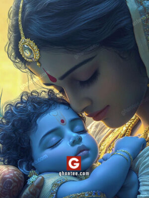 8k krishna janmashtami image with mother yashoda copy