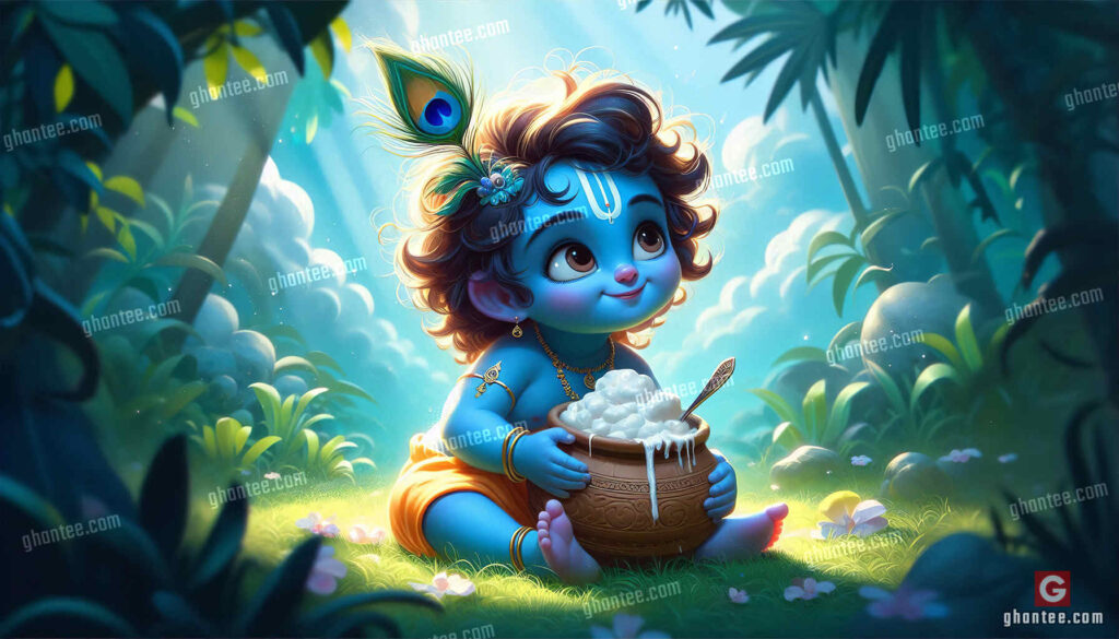 krishna janmashtami 8k wallpaper image