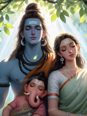 shiv parvati ganesh image full hd