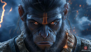 Hanuman Ji Black Background 4K HD Wallpaper for PC