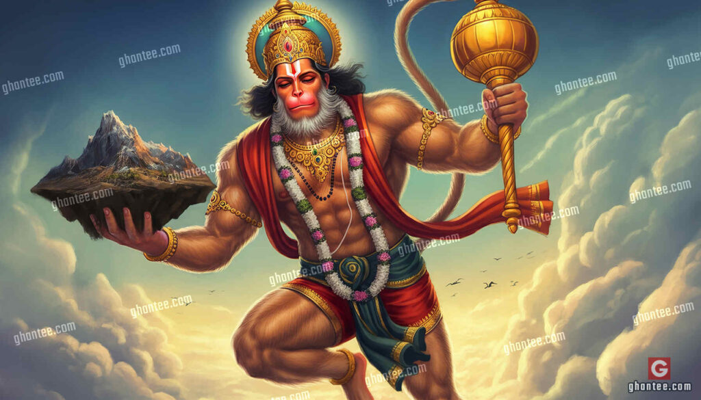 hanuman ji with sanjivani parvat pc wallpaper