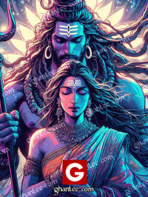 Buy shiv shakti 8k image