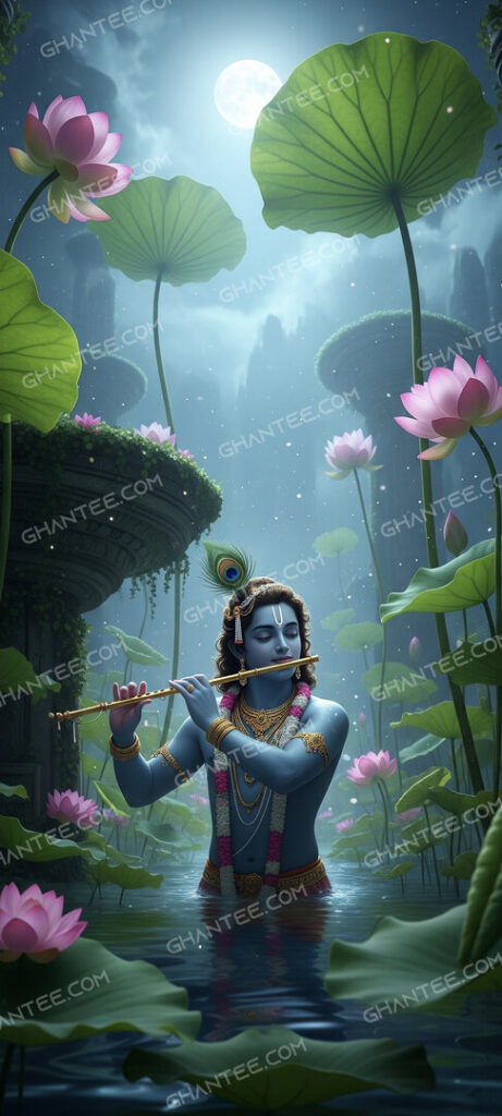 mesmerizing krishna 4k phone wallpaper