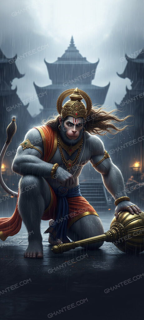 powerful lord hanuman 4k wallpaper for mobile