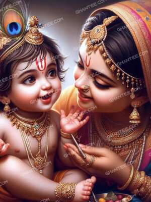 Kanha with Yashoda Maiya (8K Ultra HD)