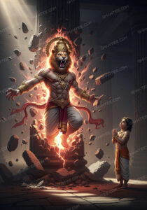 Narsimha Bhagwan 8K Image Download