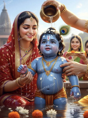 4K Ultra HD Baby Krishna Images for Janmashtami - Set of 3 Digital Downloads